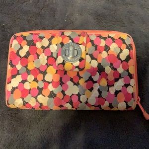 Vera Bradley Womens Clutch Wallet Pink Print